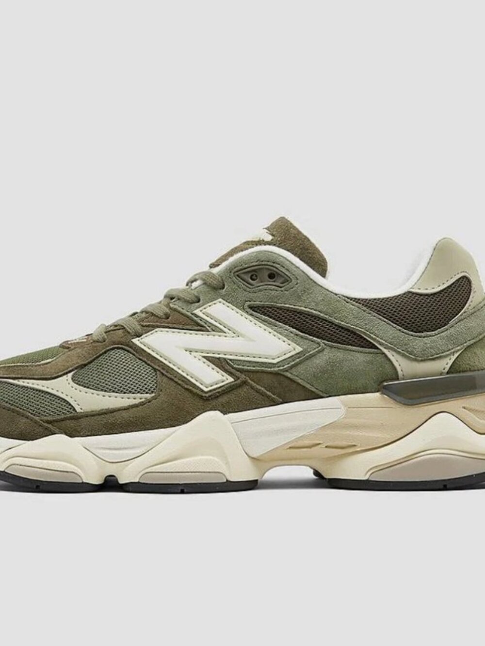 Mens NEW BALANCE 9060 Dark Camo/Dark Olive/Sandstone U9060JGO M6/W7.5 - Picture 3 of 12